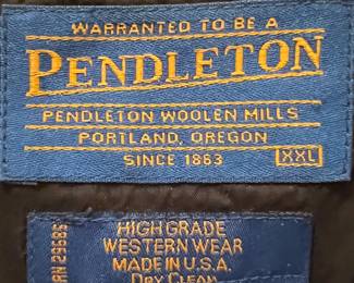 Jacket Pendleton Western Wear XXL