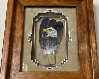 Art Feather Painting T. McCullum "American Dream"