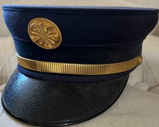 Vintage Fireman Hat Wentworth Boston, MASS Head-Master
