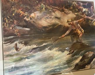 Art James M Sessions Print Trout Stream