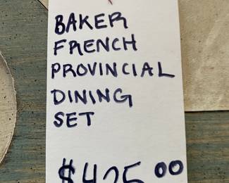 Baker French dining set