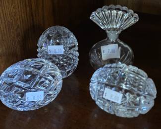 Galway crystal eggs