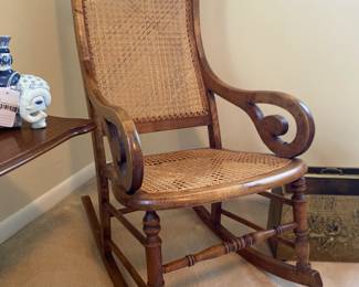 Cane Back Rocking Chair