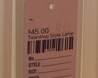 Teardrop Style Lamp