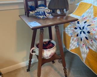 Wooden Claw Foot Side Table