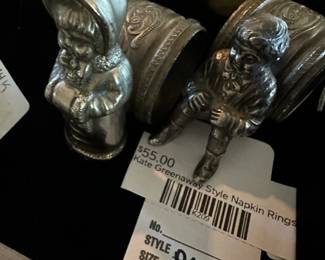 Kate Greenaway style napkin rings