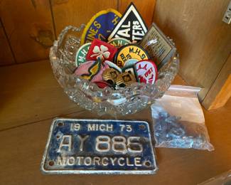 Michigan 1973 motorcycle license plate
