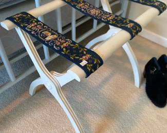 Needlepoint Luggage Rack