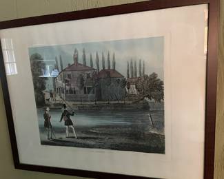 One of a Pair of British Fly Fishing Prints