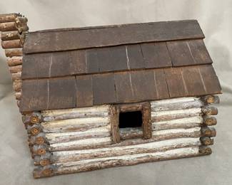 Back View of Log Cabine