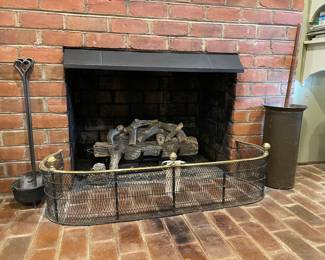 Nice Large Wire Work Fireplace Fender