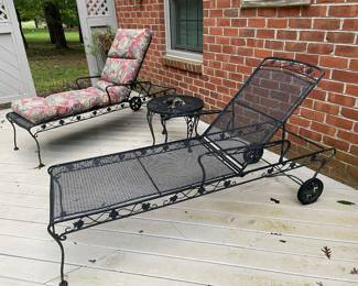 Two Meadowcraft Chaises.  Excellent condition.  Cushions Available for Each