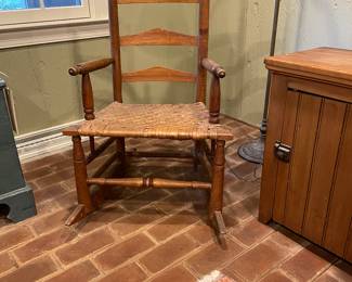 Pennsylvania Rocking Chair & Small Cupboard