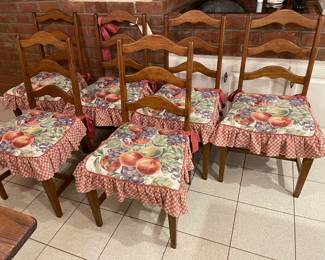 Set of Six Chairs Deaccessioned from VPI in the 1960s