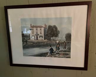 2nd of a Pair of British Fly Fishing Prints