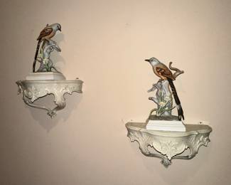 Beautiful bird sculptures