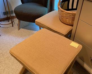 2 benches/stools by Safavieh - "Palmer"