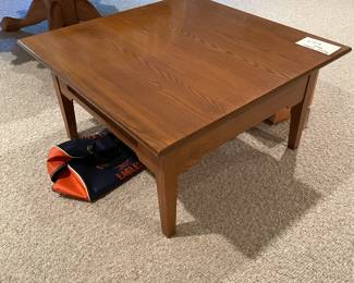 Square coffee table with drawers