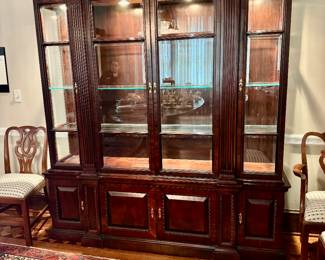 Beautiful lighted china cabinet