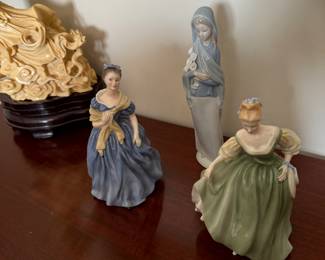 Figurines including Lladro