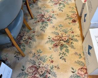 Vintage floral rug