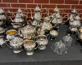 Silver teapots and more
