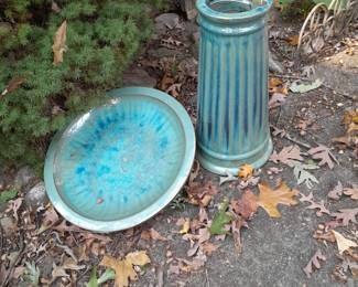 Ceramic Bird Bath