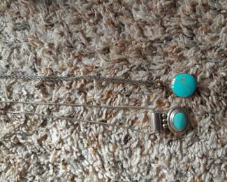 Turquoise and silver