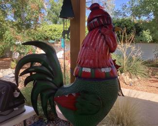 6’ metal Christmas Rooster
