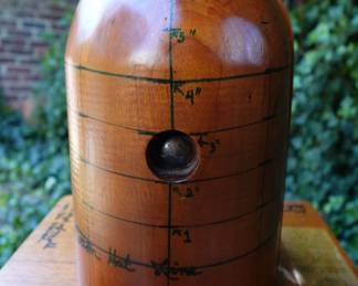 VERY RARE NAVY WOOD FORM HELMET MODEL WITH IRONSIDE PATCH IN CASE