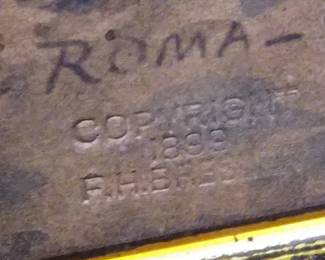 ANTIQUE 1898 SIGNED ARABIAN DESERT WATERCOLOR PAINTING FRAMED