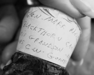 CIVIL WAR MILITARY GENERAL MARK WENTWORTH BLACKTHORN WOOD CANE