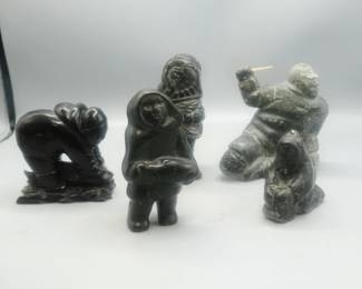 LOT OF INUIT SCULPTURES