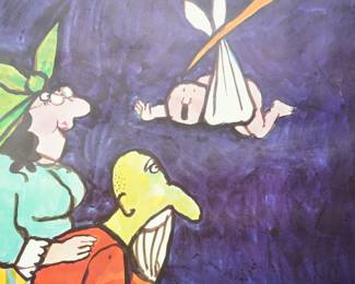 RARE 1970 1960s VINTAGE VILLAGE VOICE TOMI UNGERER POSTER