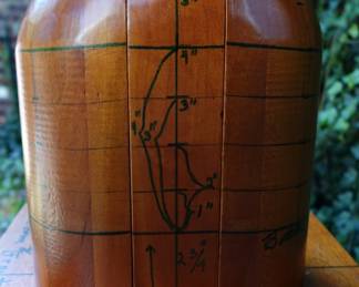 VERY RARE NAVY WOOD FORM HELMET MODEL WITH IRONSIDE PATCH IN CASE