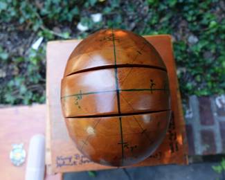 VERY RARE NAVY WOOD FORM HELMET MODEL WITH IRONSIDE PATCH IN CASE