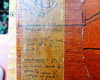 VERY RARE NAVY WOOD FORM HELMET MODEL WITH IRONSIDE PATCH IN CASE