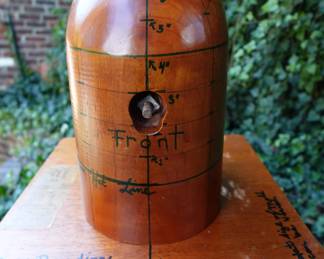 VERY RARE NAVY WOOD FORM HELMET MODEL WITH IRONSIDE PATCH IN CASE