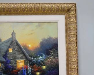 SERGON GICLEE ON CANVAS "Carol's Cottage" ARTIST SIGNED LIMITED EDITION 157/375 FRAMED