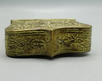 EARLY OTTOMAN PALASKA GREEK BRASS MILITARY CARTRIDGE BOX 