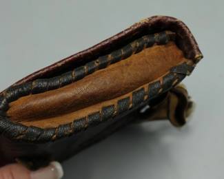 EARLY USA INDIAN WAR CIVIL WAR NATIVE AMERICAN MILITARY CARTRIDGE BOX BAG