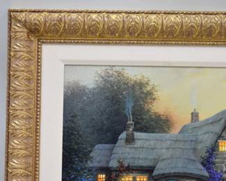 SERGON GICLEE ON CANVAS "Carol's Cottage" ARTIST SIGNED LIMITED EDITION 157/375 FRAMED