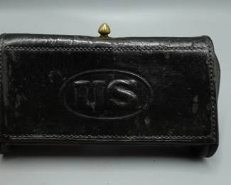 EARLY USA INDIAN WAR CIVIL WAR MILITARY CARTRIDGE BOX