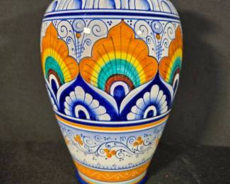 Hand Painted Oriental Vase