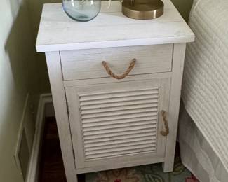 White Washed Side Table 19" W x 13" D x 27" H $80