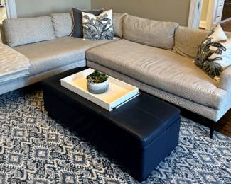 West Elm Sofa 89" W x 103" W x 28" H $1350      