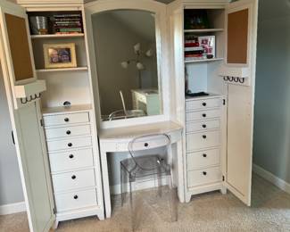 Pottery Barn Vanity 67" W x 18" D x 75" H $600