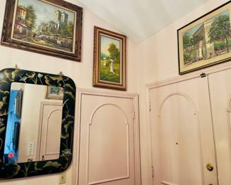 Oil paints for sale and mirror