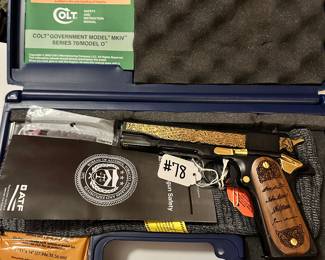 #78 Colt GVT SERIES70 45 ACP FOUNDING FATHERS NEW INBOX