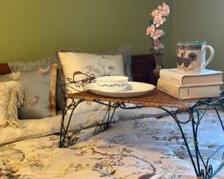 Wire  & wicker Bed Tray, Corelle